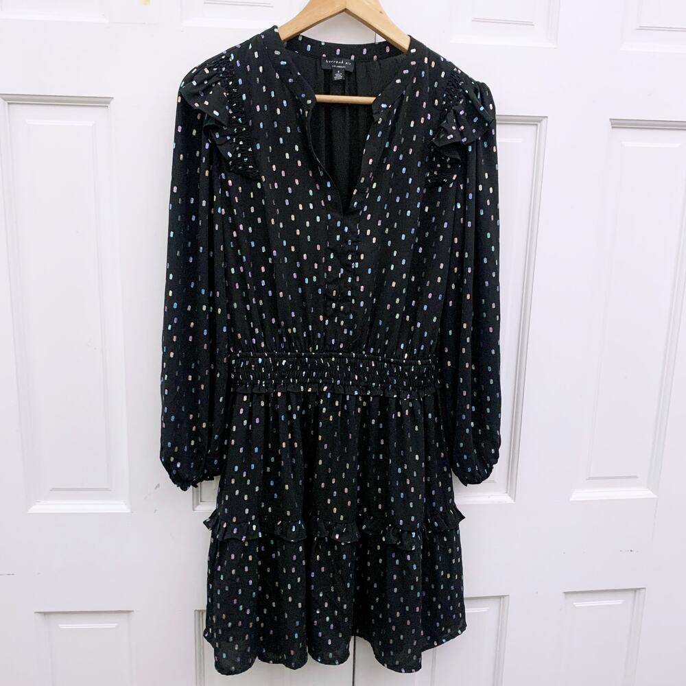 Current Air Metallic Spotted Dress